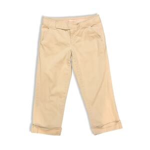 Vince Beige Tan Chino Rolled Hem Capri Work Pants 2